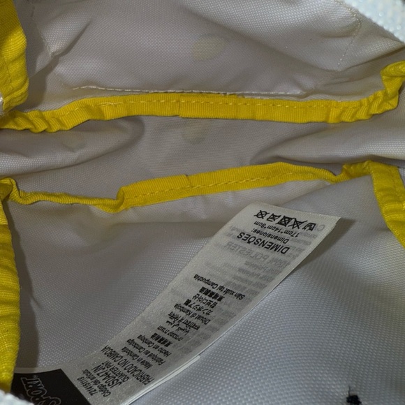 Adorable JanSport Quarter Pint Mini White Convertible Backpack with Lemon Design - Picture 13 of 15